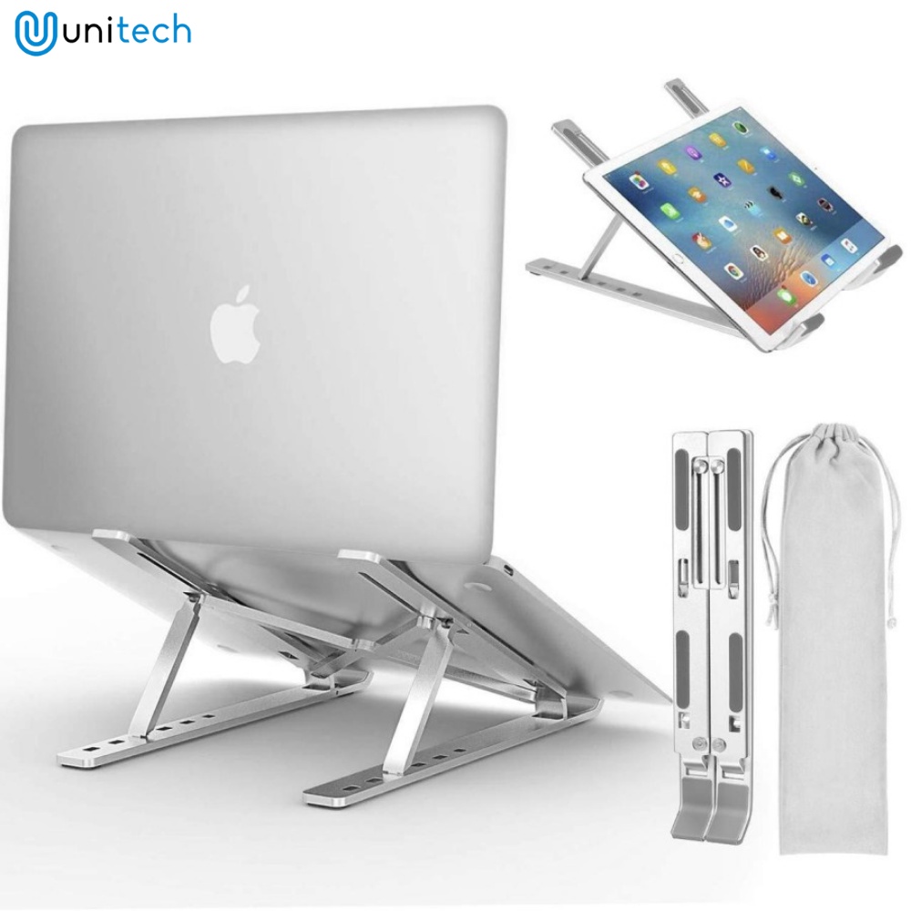 Laptop Stand Bahan Aluminium Dudukan Laptop Model Lipat Stainless P2