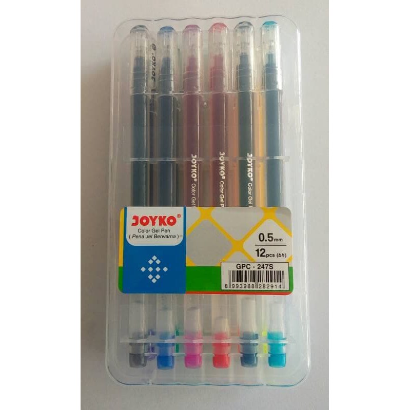 

Unik Pulpen Gel Warna Joyko GPC 247S Set Pack Murah