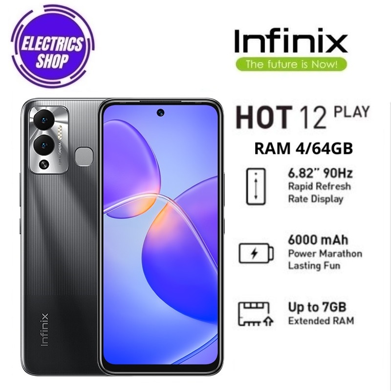 Jual Infinix Hot 12 Play 464 Gb Garansi Resmi Infinix Shopee Indonesia 