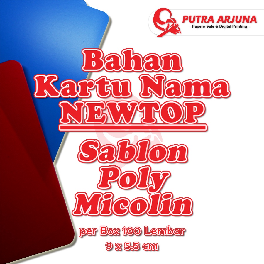 

BAHAN KARTU NAMA NEW TOP, 9 x 5,5 cm