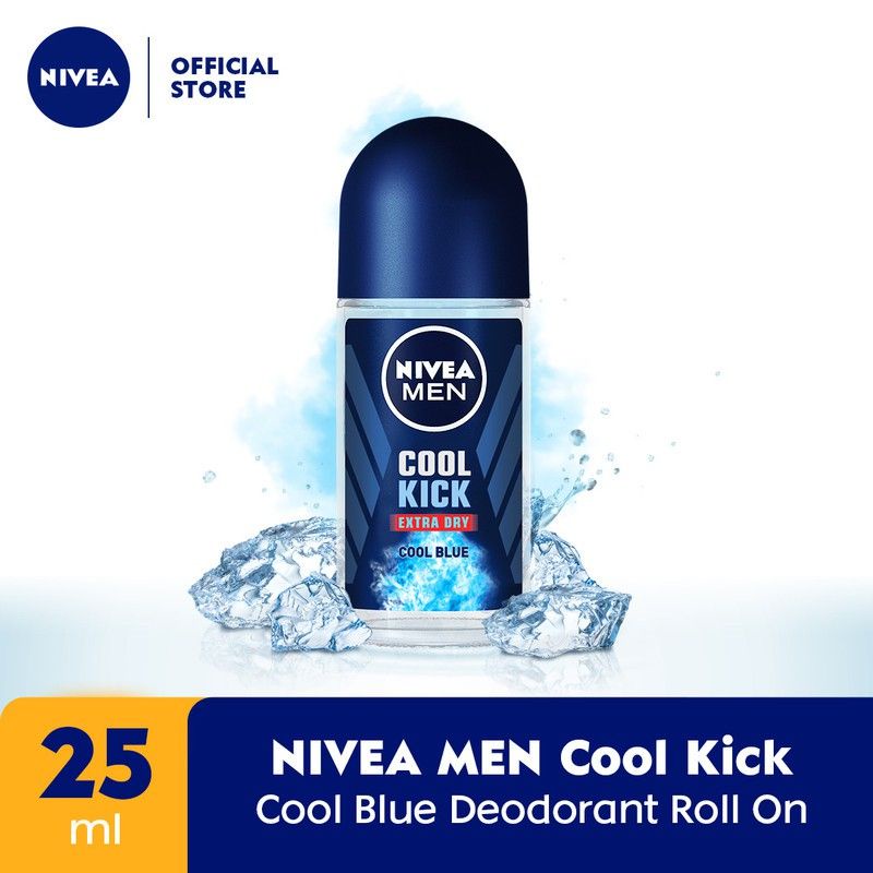 Niveamen Deodorant cool kick 25ML / deodorant nivea men 25ml