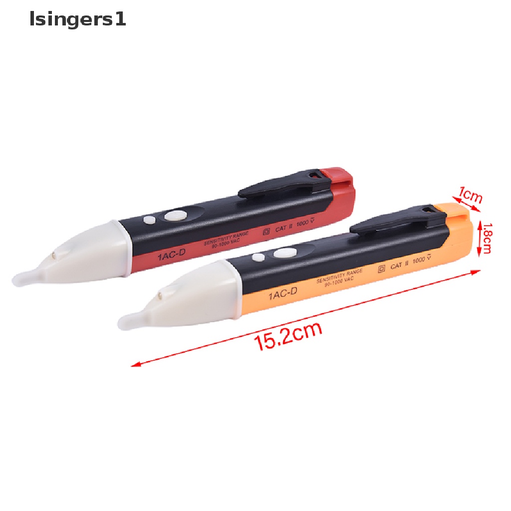 (lsingers1) 1pc Pen Tester Voltase Listrik AC 90-1000V Tanpa Kontak Sensor Detektor Power