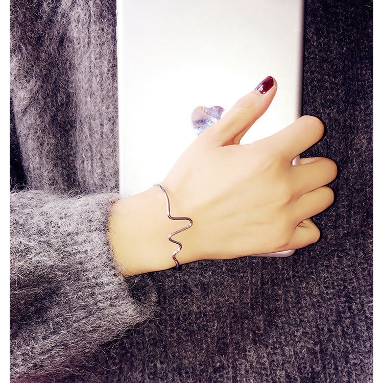 925 Perak gelang untuk wanita Perhiasan Fashion kepribadian sederhana SZ064