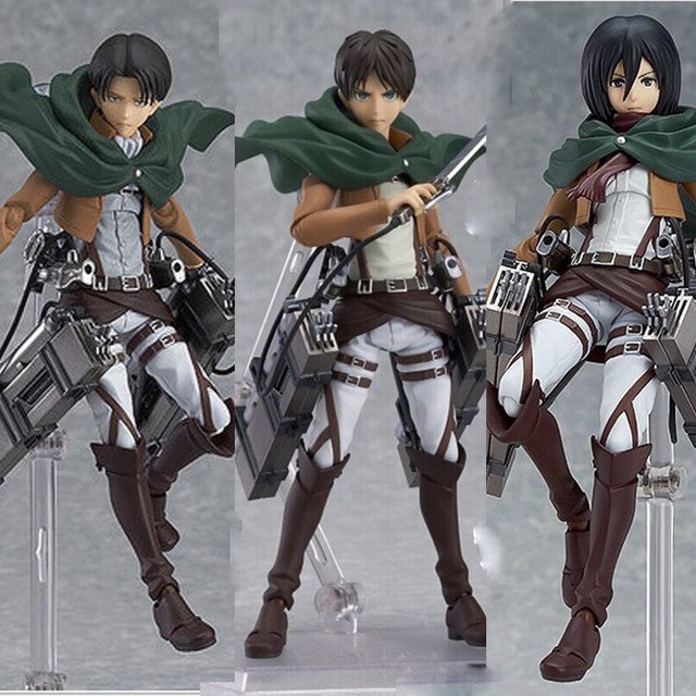 TURUN HARGA Attack on Titan Eren Jaeger Figma 207 Mikasa Ackerman Figma 203 213 Mikasa Ackerman