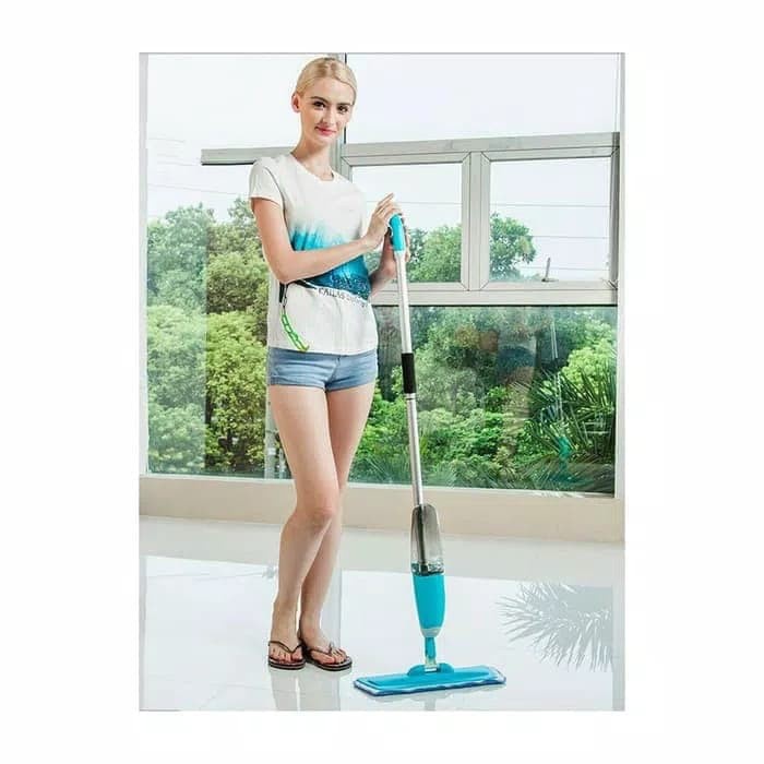 Alat Kain Pel Penyemprot Air Water Spray Sweeper Floor Flat Mop - Alat Pembersih Lantai 3 in 1 Water Spray Sweeper Floor Flat Mop