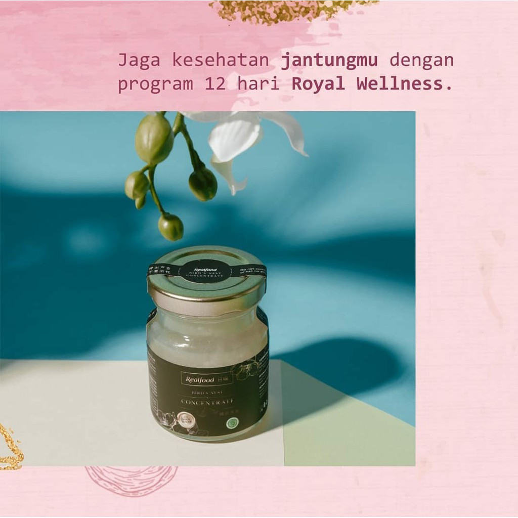 

MINUMAN SARANG BURUNG WALET - TRIAL PROGRAM REALFOOD ROYAL WELLNESS (6 JAR X 70 ML)