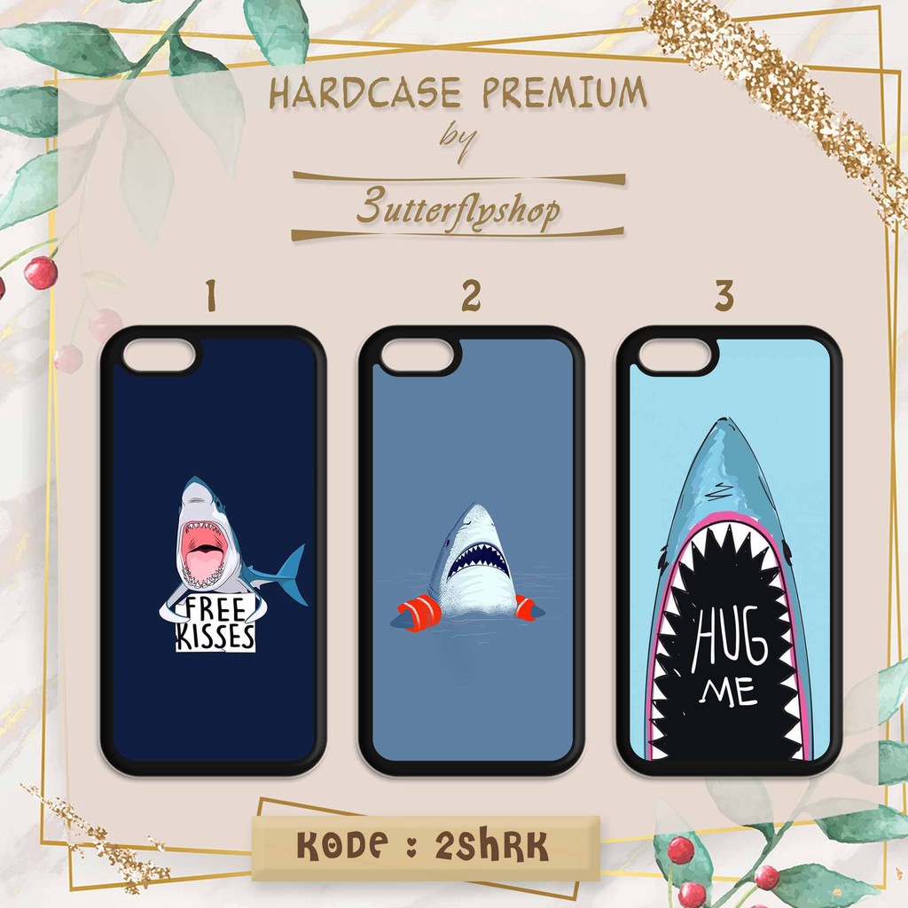 Hardcase Shark casing case HP xiaomi samsung iphone oppo vivo realme