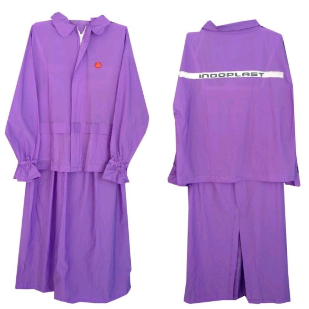 Jas Hujan Wanita Setelan Jaket Rok Shee Cewek Jas Hujan Muslim