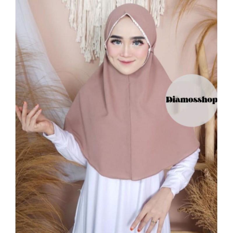 Hijab Bergo/Bergo Mutiara/Hijab Praktis/Hijab Rumahan/Hijab motif