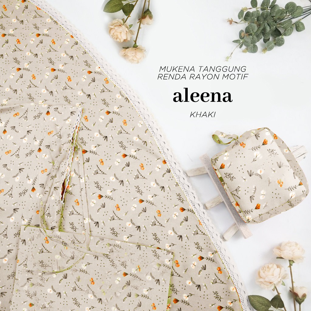 MUKENA BALI TASIK - MUKENA RAYON RENDA ANAK TANGGUNG MOTIF ALEENA