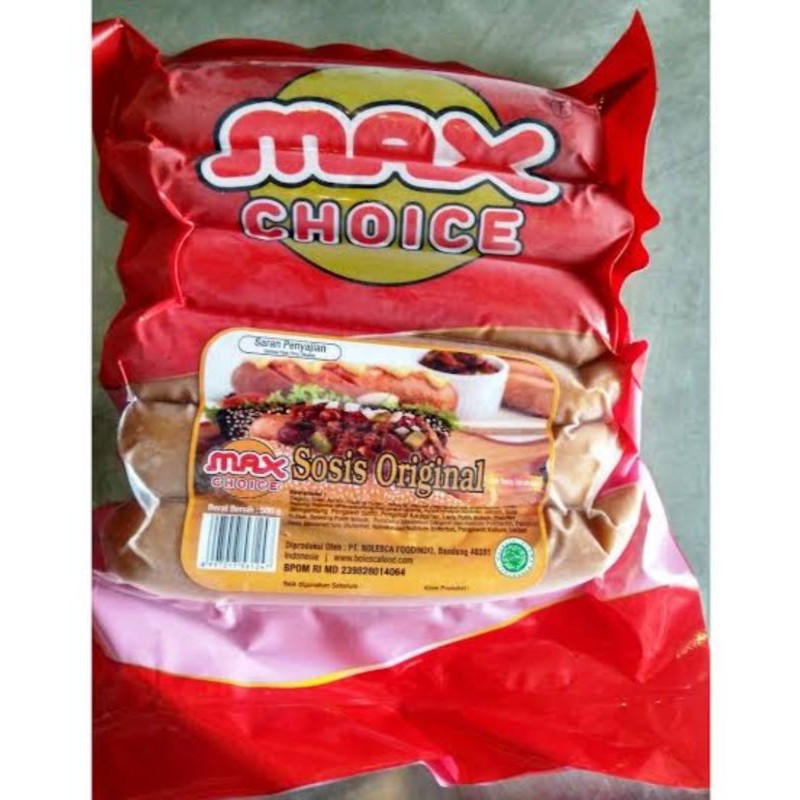 

MaxChoice Sosi Sapi Original 500gr (isi 6)