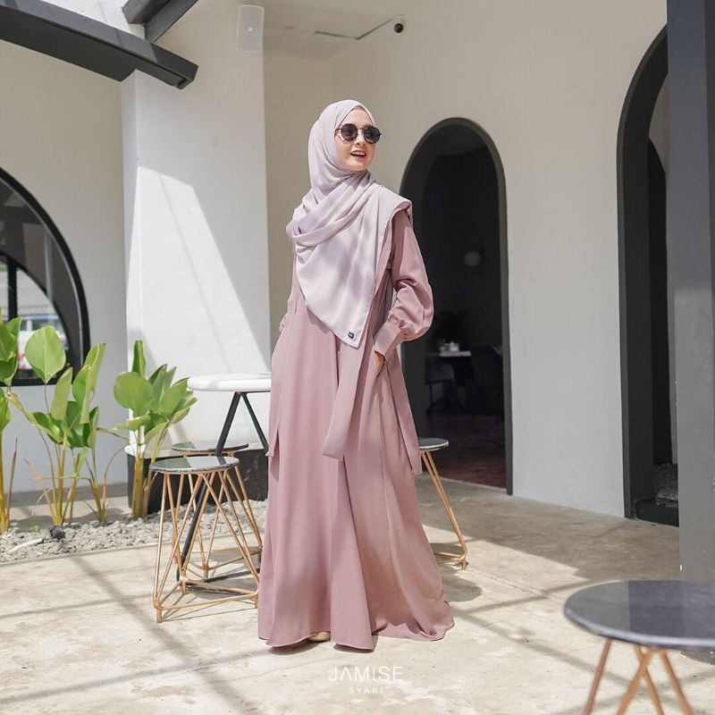 amara by jamise /gamis lebaran/simple/dress polos/unik/gamis remaja/remaja modis/gamismodis