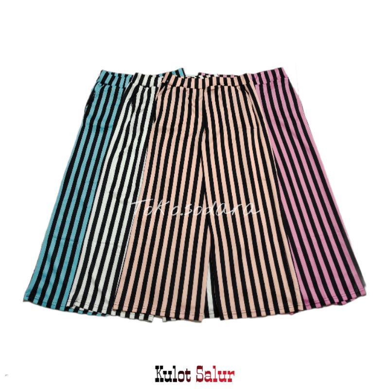 Kulot Scuba Salur 1 // Celana Panjang wanita // Scuba Salur // Murah.!!