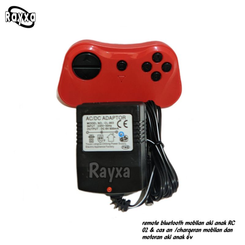 remote bluetooth mobilan aki anak pmb RC 02 dan chargeran 6 volt cas an mainan anak mobil aki