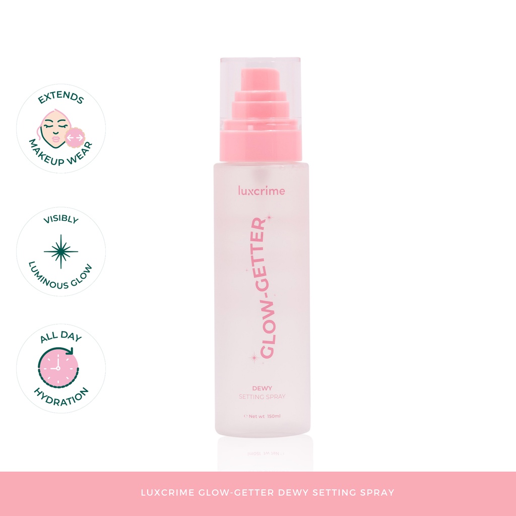 Luxcrime Glow-Getter Dewy Ulti-Matte Oil Control GlowGetter Glow Getter UltiMatte Setting Spray Luxrime