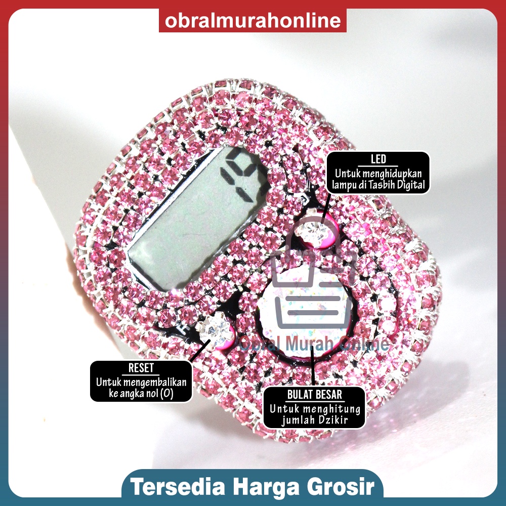 {Part 1} TASBIH DIGITAL SWAROVSKI SINGLE COLOUR