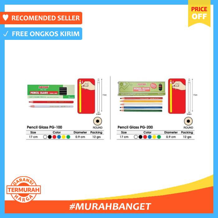 

Pensil - Dermatograph Joyko Kaca Per Gross - Alat Tulis