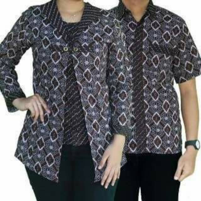 Kemeja baju batik pria dan wanita seragam kantor WAjik