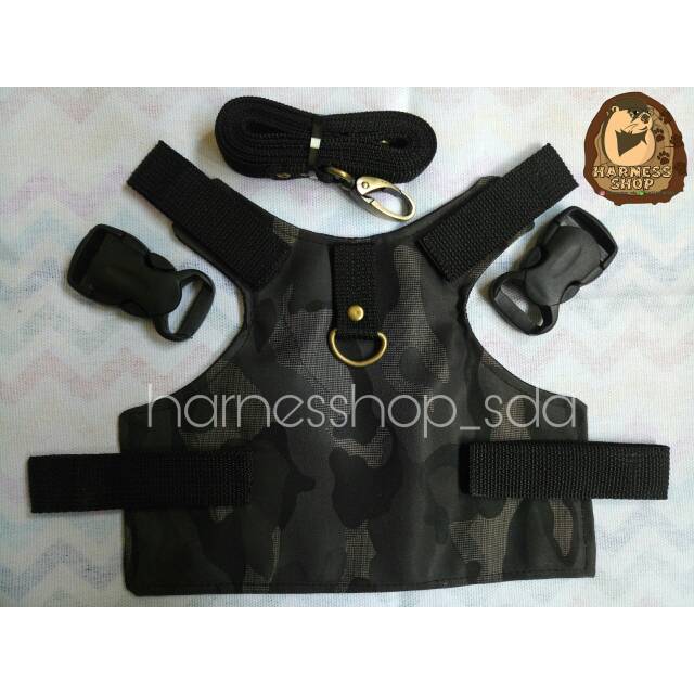 Tali tuntun / harness rompi / harness untuk musang, otter dan kucing