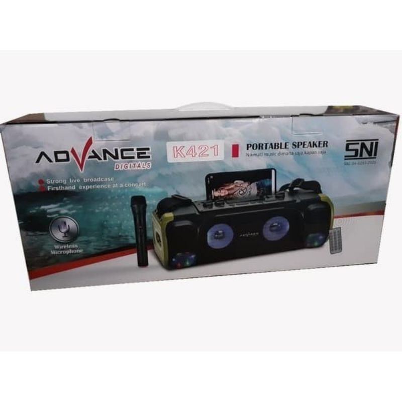 Advance Portable Speaker K421 bluetooth wireless Plus Mic Wireless