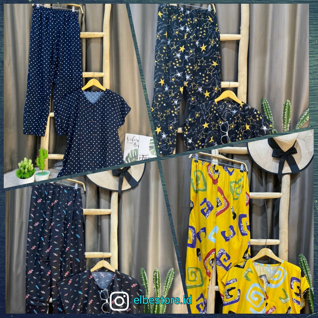 Piyama Baju Tidur Lengan Pendek Murah Lucu