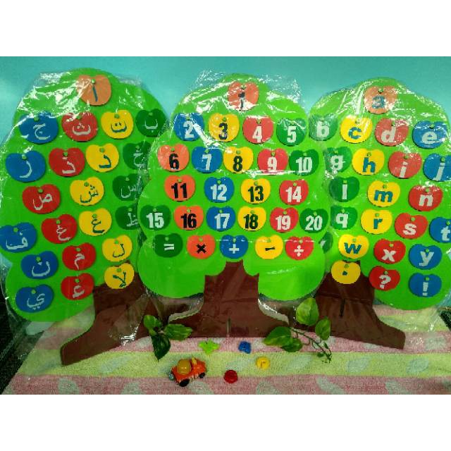 TAMPILAN BARU ORIGINAL NEW ISTIMEWA 333/ Pohon Hijaiyah, Pohon Angka, dan Pohon Abjad / Pohon Huruf