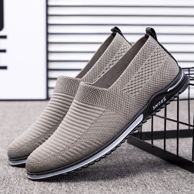 Toread Sepatu Slip On Pria Bahan Flyknit Casual Outdoor MR134