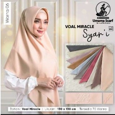 Voal Ultimate Syar'i by Umama Scraf Size 130x130 Cm