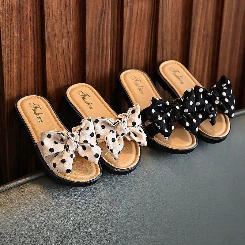 LittleAaron LITTLE POLKA RIBBON 1601 Sandal Anak Selop Karet Import Berkualitas 2-8 Tahun Sport Termurah Sendal Bayi Anak Cewek Cowok