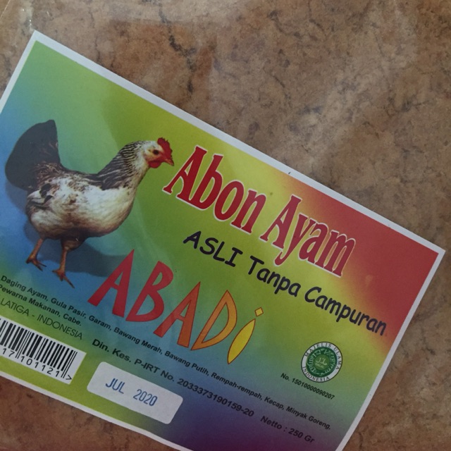 

Abon ayam Abadi (1kg)