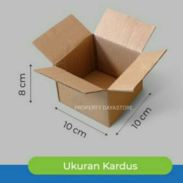 

KARDUS box packing ukuran 10x10x8 polos luar dalam