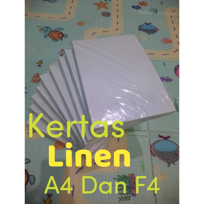 

KERTAS LINEN / Kertas Linen Ukuran F4 ( 21,5 X 33Cm ) dan A4 (21 X 29,7Cm )