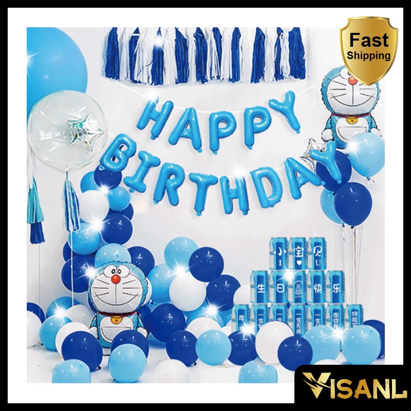 Balon Foil Dekorasi Backdrop Ulangtahun Birthday Set / DEKORASI ULANG TAHUN ANAK