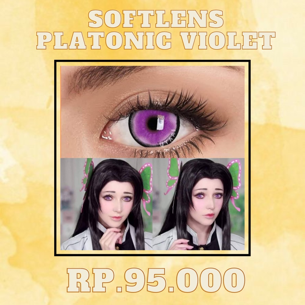 Softlens anime cosplay ungu Kanae Kocho Kimetsu No Yaiba Demon Slayer Platonic Violet
