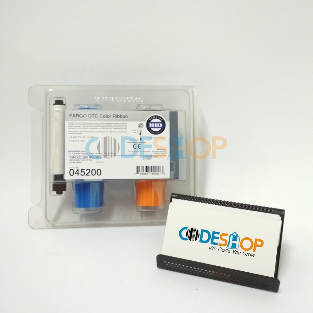 Ribbon Color Ymcko Fargo DTC4500e | Printer kartu Dtc 4500e dtc4500 45200