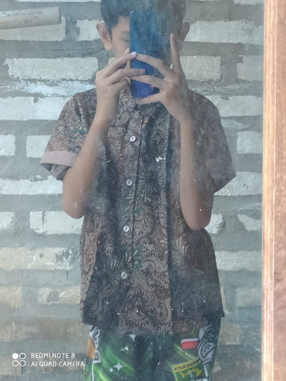 Kemko Batik Anak Dan  Dewasa Motif Daun Serit ,kerang, Kenari