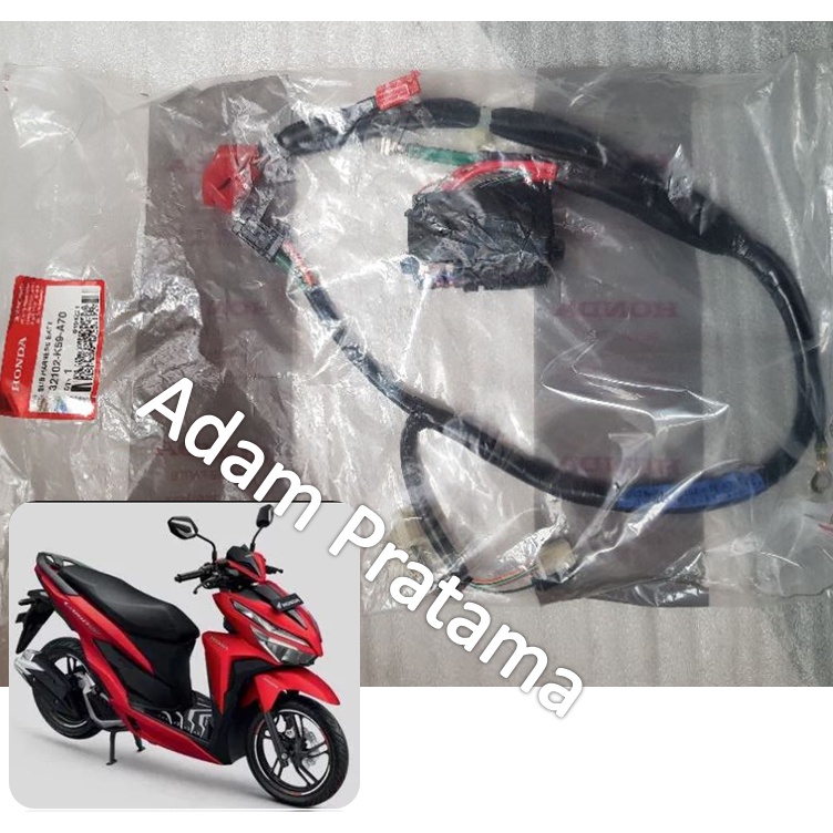 Kabel Aki Vario 125 150 Led Kabel Harnes Baterai Kabel Bodi Aki Vario 125 150 Led 32102-K59-A70 Kabe
