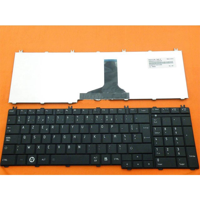 KEYBOARD LAPTOP TOSHIBA SATELLITE C650 C655 C660 C665, L650 L655 L670