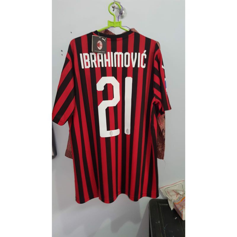 AC MILAN HOME 2019 2020 GO GRADE ORIGINAL SIZE L IBRAHIMOVIC