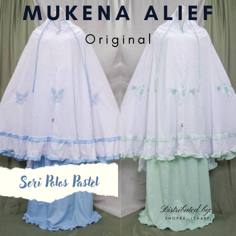 MUKENA ALIEF Bawahan Polos Warna Pastel
