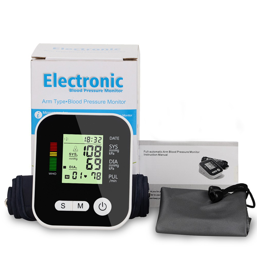 MPro Tensi Darah Digital Alat Cek Pengukur Tekanan dengan Suara Voice Tensimeter Sphygmomanometer B8 MNL