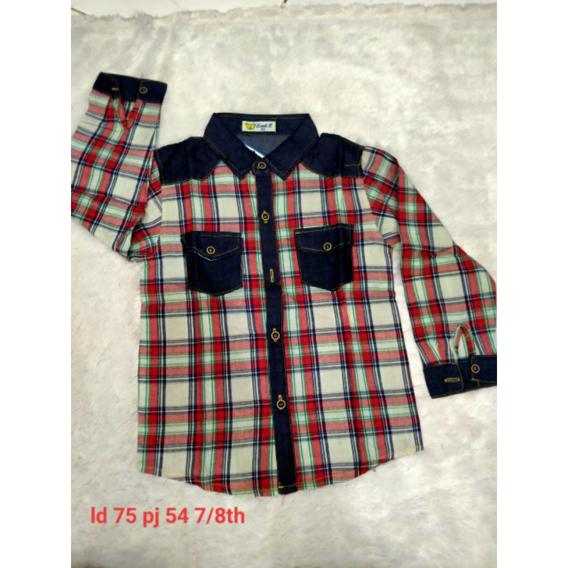 kemeja anak hem anak tanggung kemeja anak umur 6 7 8 9th