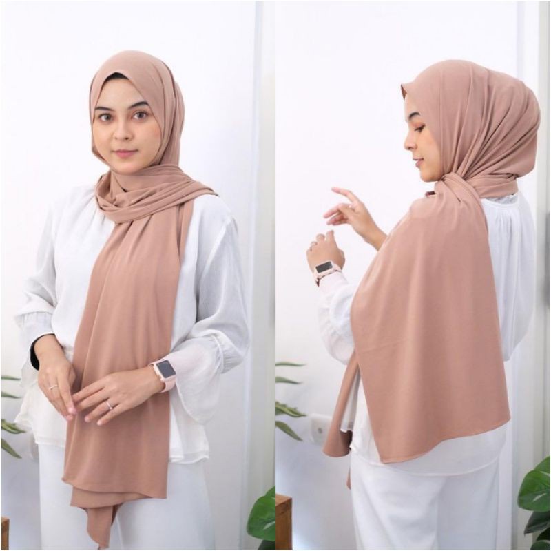 Pashmina Instan Jersey Premium Size 180 x 75 - Shawl Pashmina Syari