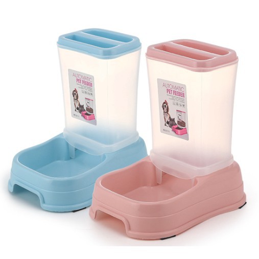 Adda Home - Dispenser Tempat Penyimpanan Makanan Kucing Anjing Pet Feeder Peliharaan 24x16x24cm