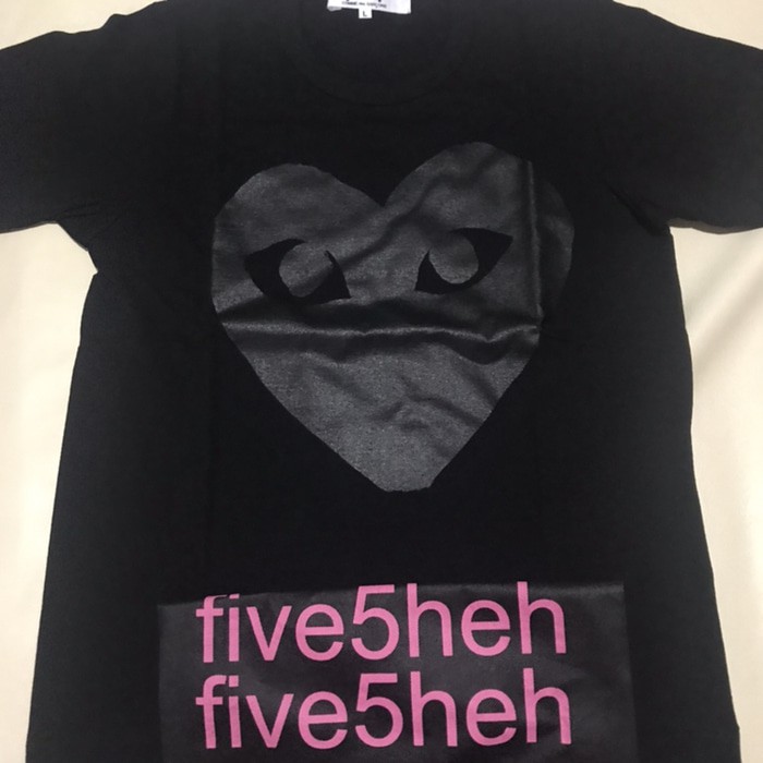 Comme des garcons play black tee