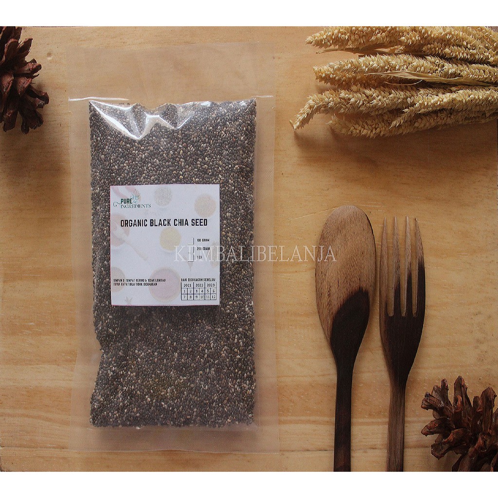 Organic Black Chia Seed Meksiko/ Black Chia Seed/ Chia Seeds 1 Kg