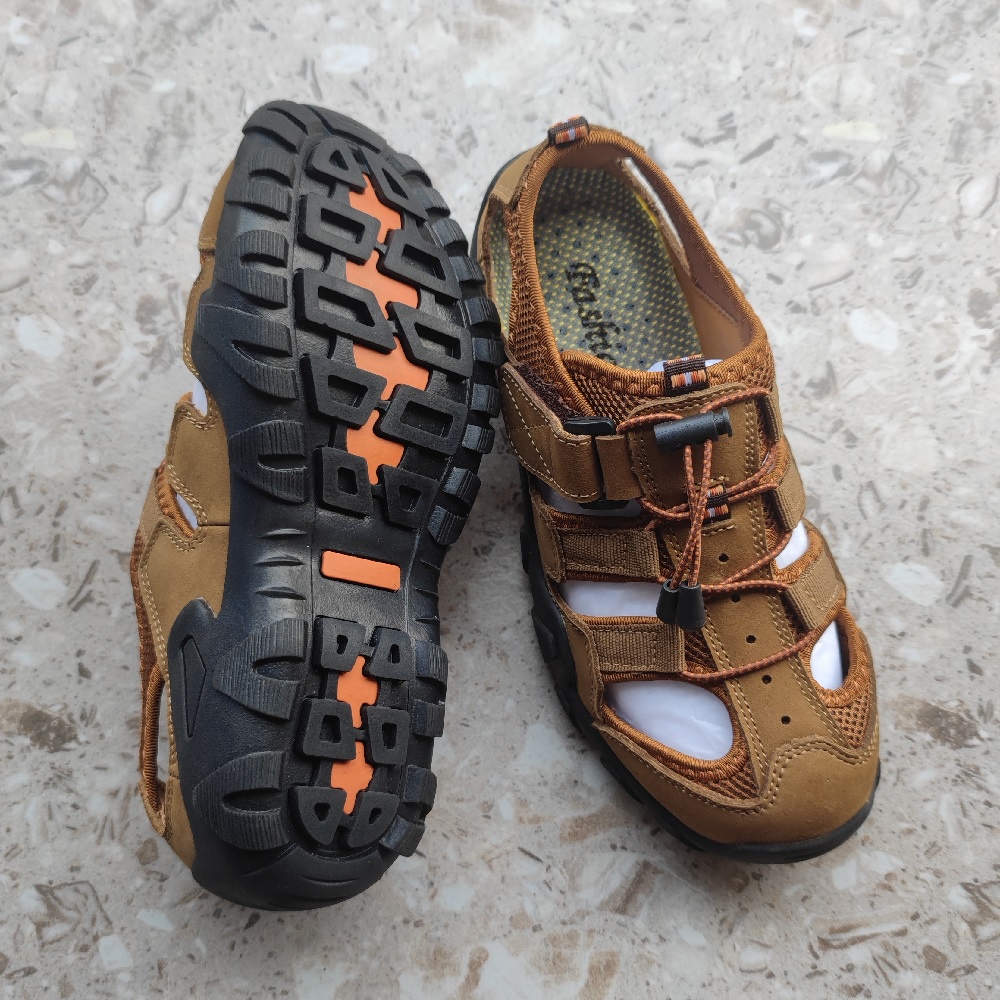 COD Sepatu Sandal Pria Hiking Original Mendaki Sports Sandal Kulit Asli Trekking Gunung Dewasa Laki Laki Waterproof 140