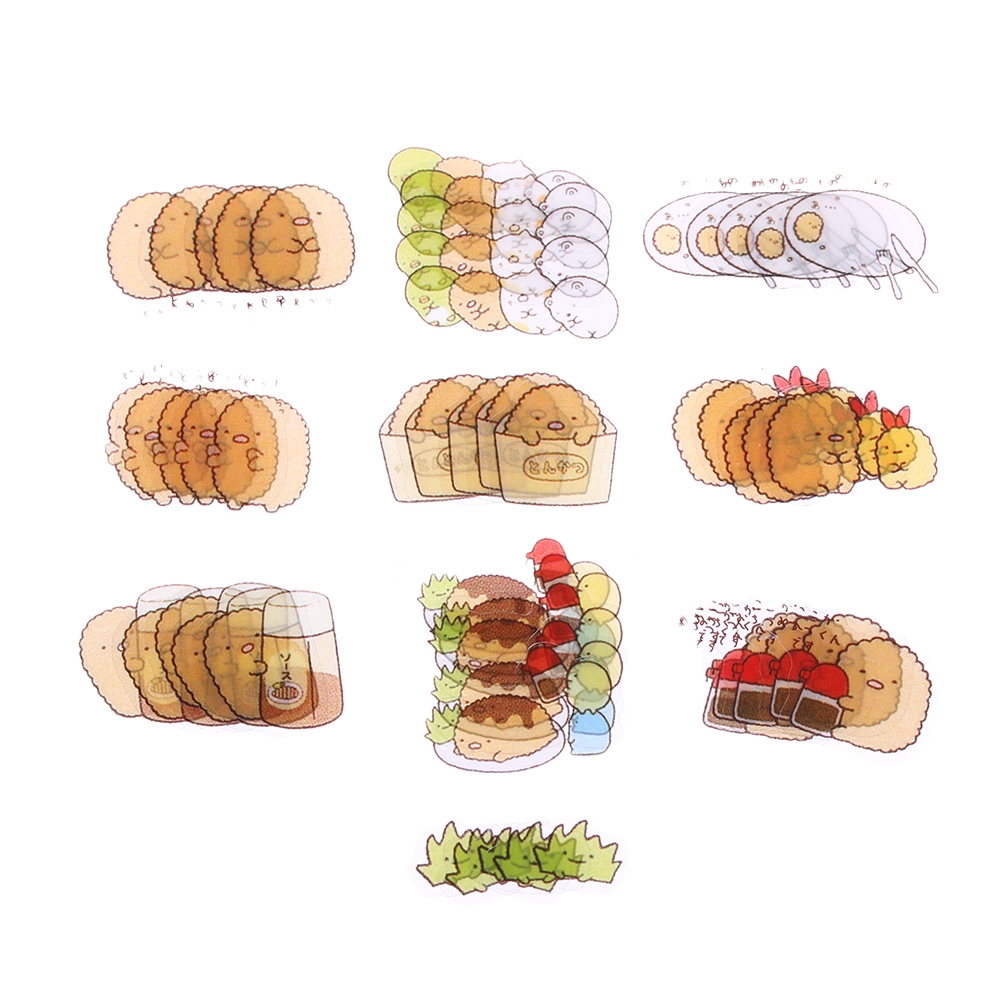 Wonderful 50Pcs / Pak Kertas Perekat Bentuk Binatang Lucu untuk Dekorasi DIY