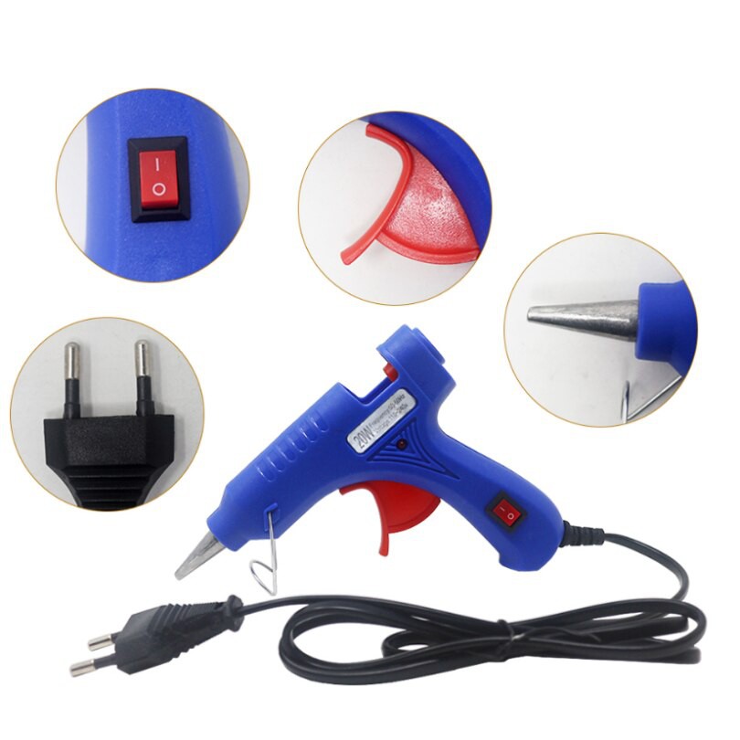 Alat Lem Tembak Glue Gun ON OFF 220V 20W Langsung Pakai