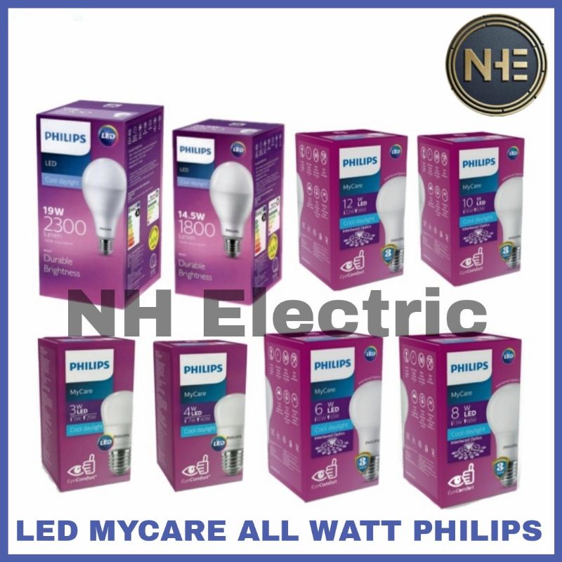 Lampu Led 10 Watt Mycare Ledbuld Putih Philips